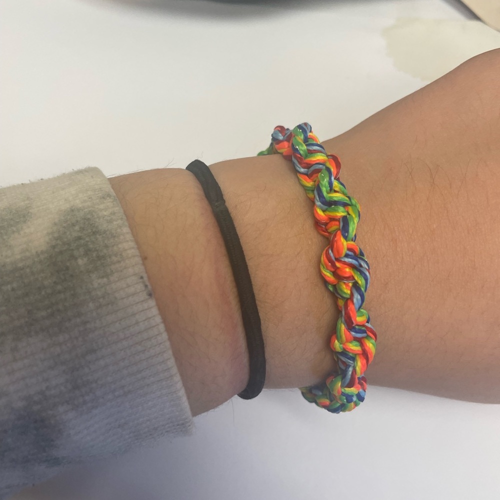 Handmade rainbow braclet - Picture 3 of 4